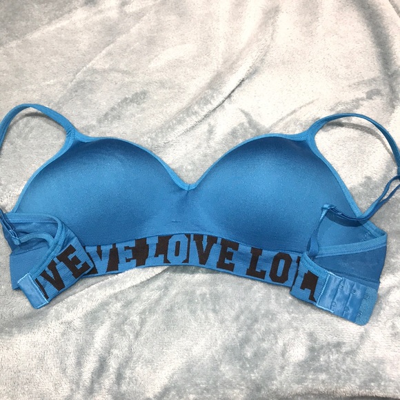 Blue LOVE Bra - Picture 1 of 4
